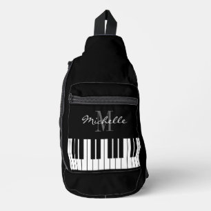 Bandolera Personalizado de las teclas de piano sling bag par