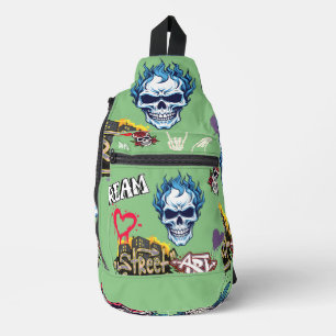 Bandolera Personalizado de moda gótico streetart moda sage v