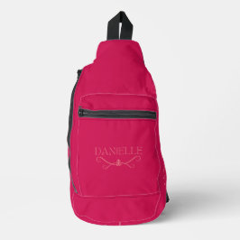 Bandolera Personalizado lindo magenta y "ballet todos los dí