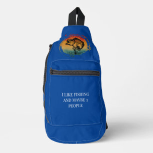 BANDOLERA PERSONALIZADO ME GUSTA LA PESCA Y QUIZÁS 3 PERSONA
