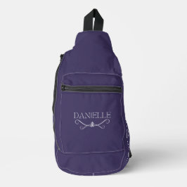 Bandolera Personalizado suave morado oscuro "BALLET CADA DÍA