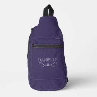 Bandolera Personalizado suave morado oscuro "BALLET CADA DÍA