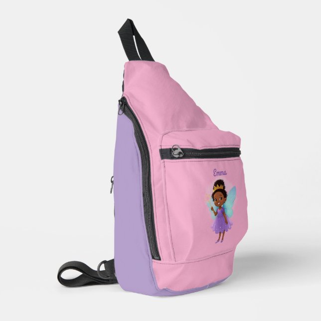 Bandolera Personalized Black Fairy Girl Sling Bag (Esquina izquierda)