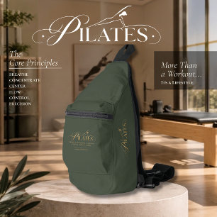 Bandolera Pilates de Lujo Los Principios Básicos Green