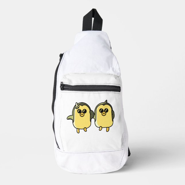 Bandolera Pingüinos Bailarines (Anverso)
