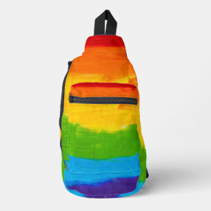 Bandolera Pintura de aceite Colores arcoiris Lesbianas Gays