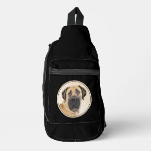 Bandolera Pintura de Boerboel Fawn Red Mastiff Mascota Perro