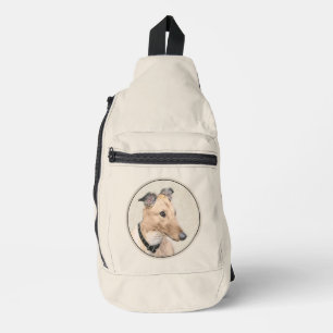 Bandolera Pintura de Greyhound Amanecer Cute Original Mascot