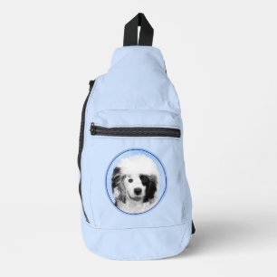 Bandolera Pintura de Perro de Agua Portugués Arte Original d