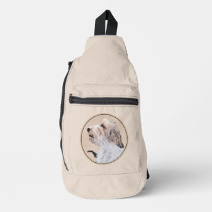 Bandolera Pintura de Petit Basset Griffon Vendéen Arte de pe