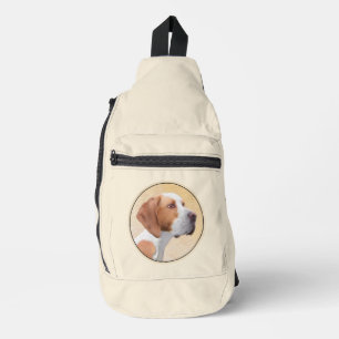 Bandolera Pintura de puntero Inglés Cute original Mascota Pe