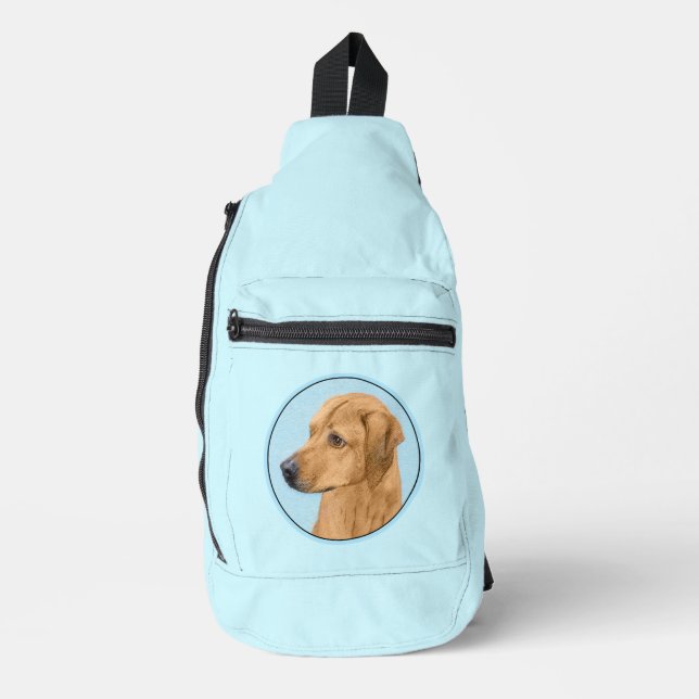 Bandolera Pintura de Rhodesian Ridgeback Rojo Trigo Perro Ar (Anverso)