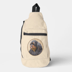 Bandolera Pintura de Spaniel de Juguete Inglés Perro King Ch