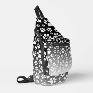 Bandolera Pinzas de patrón blanco en el fondo del degradado