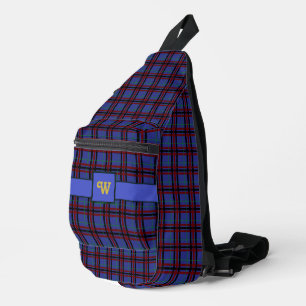 Bandolera Plaid de tonos joya