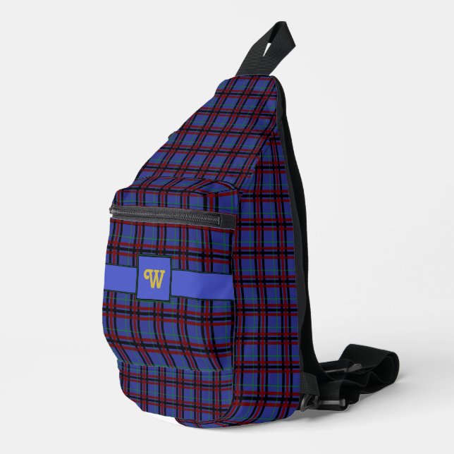 Bandolera Plaid de tonos joya (Esquina derecha)