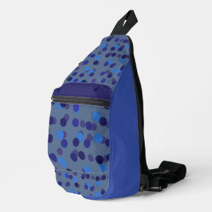 Bandolera puntos azules y morados