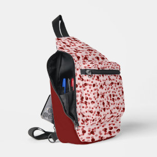 Bandolera puntos rosas y rojos