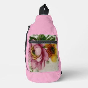Bandolera Ramo floral de taza de té