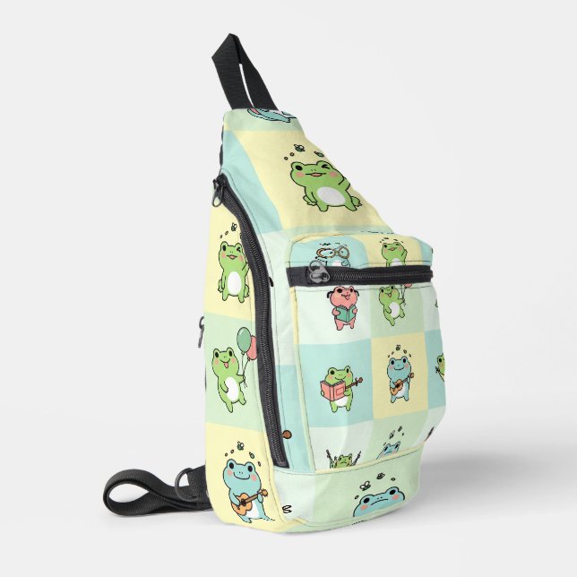 Bandolera Ranas con pequeños hobbies (Esquina izquierda)