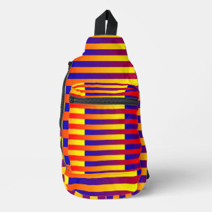 Bandolera Rayas amarillas rojas azules