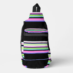 Bandolera Rayas de neón coloridas lindas