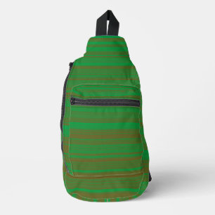 Bandolera Rayas marrones verdes