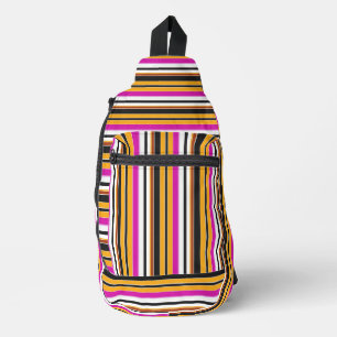 Bandolera Rayas naranjas negras lindas