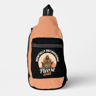 Bandolera Recargando Mentalmente, Por Favor Esperar A Funny 