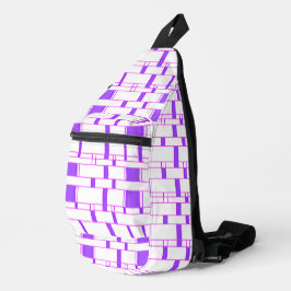 Bandolera Rectángulo Patrón blanco 9