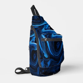 Bandolera Remolinos de Azul Eléctrico