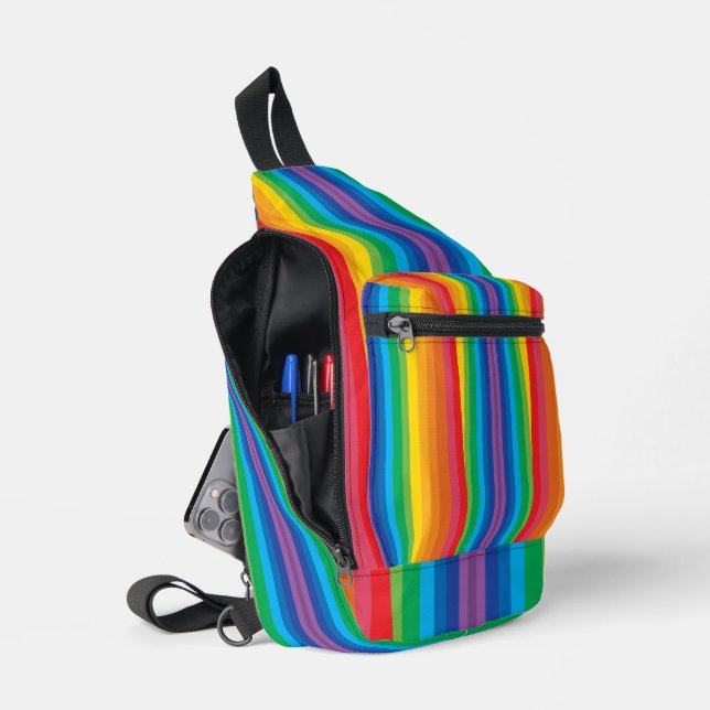 Bandolera Retro Rainbows Sling Bag (Abierto)