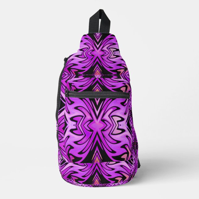 Bandolera Retro Tribuna Lilac Flame Sling Bag (Anverso)