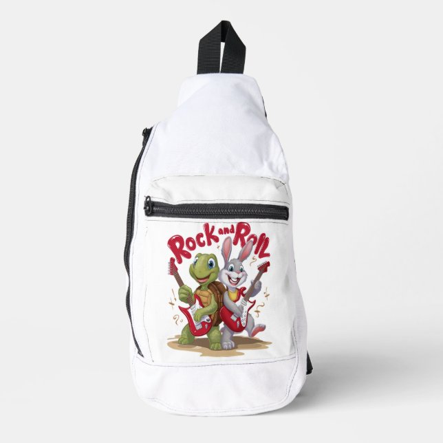 Bandolera Rollo Musical Reptile y Rock Out (Anverso)