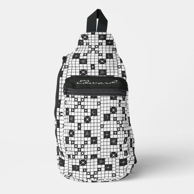 Bandolera Rompecabezas de la cruz del siglo pasado retro (Anverso)