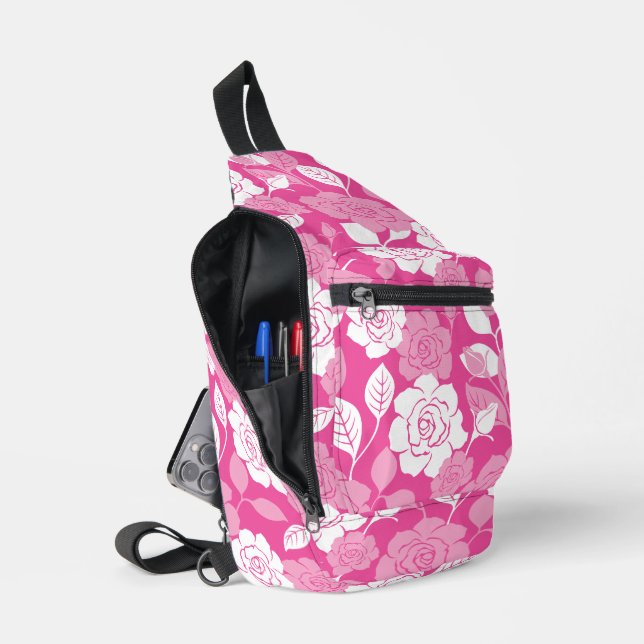 BANDOLERA ROSE PATTERN (PINK) (Abierto)