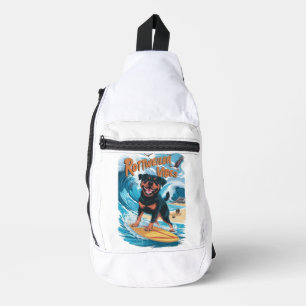Bandolera Rottweiler Dogs Surfing Adventure