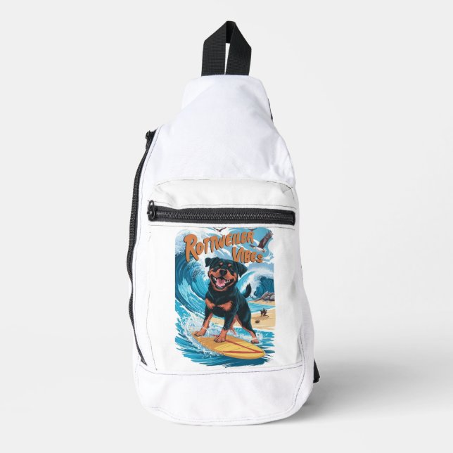 Bandolera Rottweiler Dogs Surfing Adventure (Anverso)