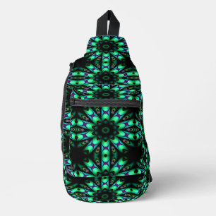 Bandolera Rueda de agua brillante galáctica Aqua