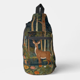 Bandolera Rústica vegetación de bosques de renos elk boho
