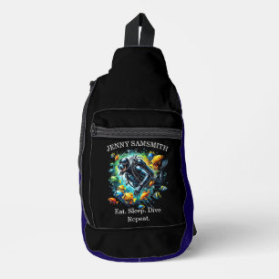Bandolera Scuba Vibes: Vida de buceo, ¡Vive con audacia!