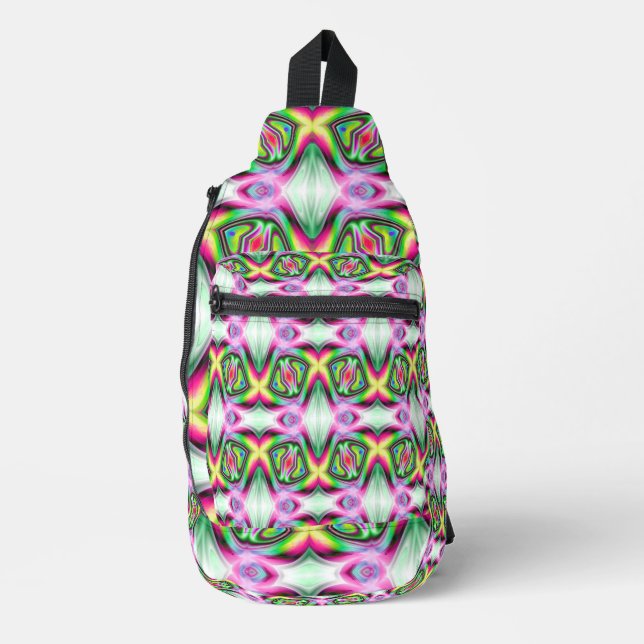 Bandolera Sew Bag de impresión retro de prisma de 700 (Anverso)