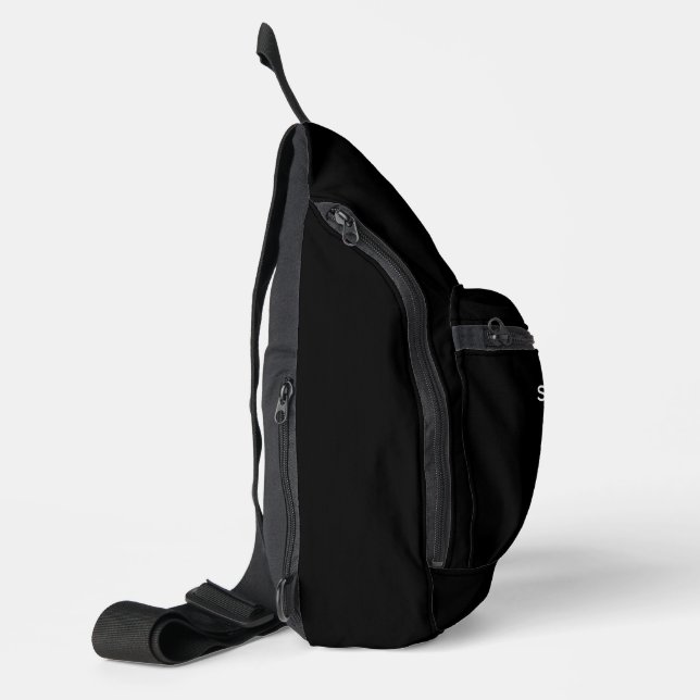 Bandolera Sign Language Interpreter Sling Bag Black (Izquierda)