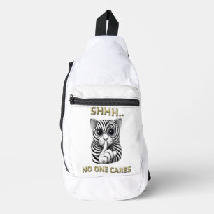 Bandolera Silencio caprichoso gatos a rayas cebra mordaz