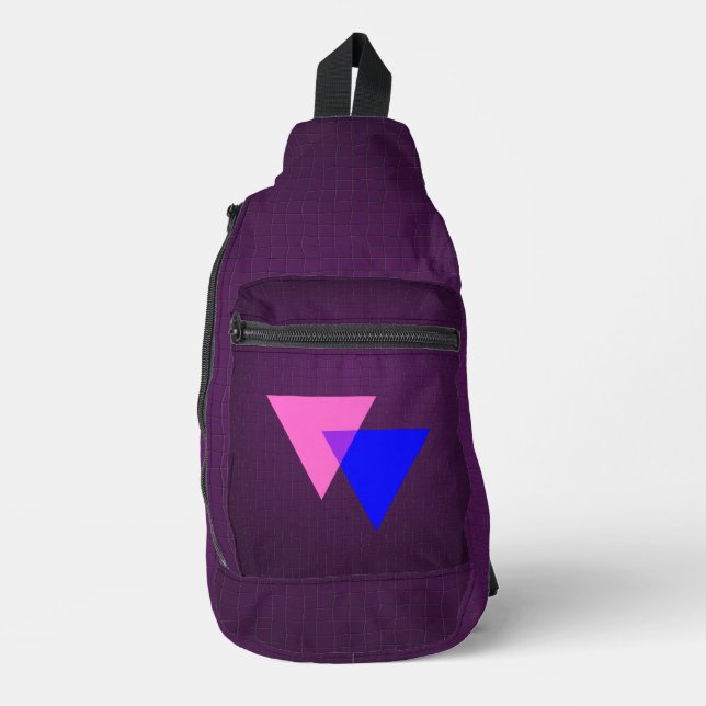 Bandolera Símbolo de bisexualidad (Anverso)