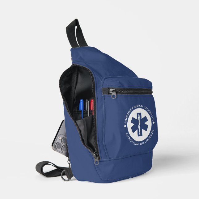 Bandolera Símbolo de EMT personalizado Técnico Médico de Eme (Abierto)