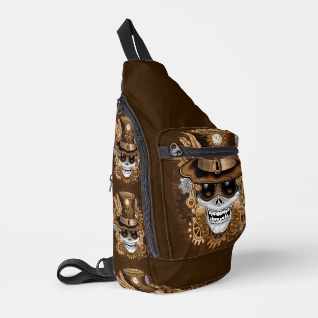 Bandolera Skull Steampunk Voodoo Retro Machine (Esquina izquierda)