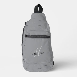 Bandolera Sling Bag personalizado - HAMbWG - Gris