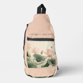 Bandolera Sling Duffel - Dragonfly in Pink