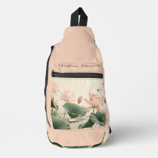 Bandolera Sling Duffel - Dragonfly in Pink